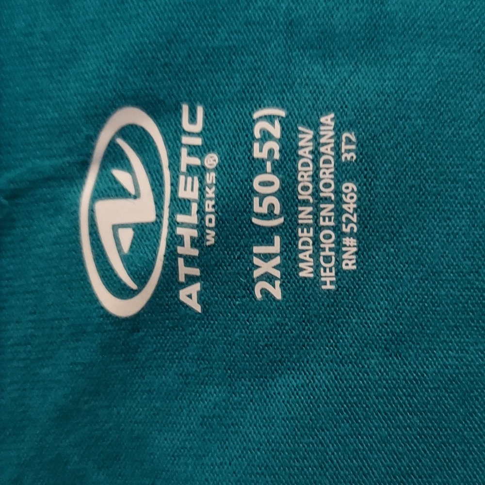 Men's Teal T-Shirt 2xl (2ct) - Picture 3 of 3